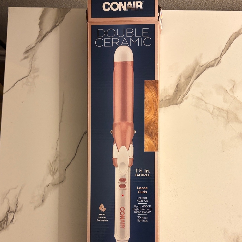 Conair Double Ceramic 1¼” Curling Iron in Rose Gold